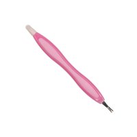 MANIKÚRNÍ VIDLIČKA SE ZATLAČOVAČEM 2v1 RŮŽOVÁ