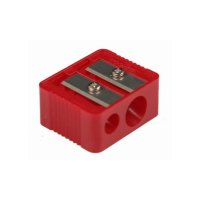 ČTYŘHRANNÉ OŘEZÁVÁTKO NA KOSMETICKÉ TUŽKY ČERVENÉ