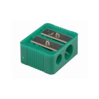 ČTYŘHRANNÉ OŘEZÁVÁTKO NA KOSMETICKÉ TUŽKY ZELENÉ