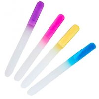 SKLENĚNÝ PILNÍK BAREVNÝ 14cm