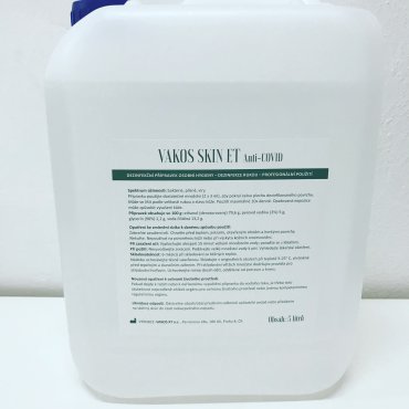 VAKOS SKIN ET - DEZINFEKČNÍ ROZTOK 5l