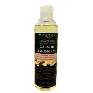 MASÁŽNÍ OLEJ ZÁZVOR LEMONGRASS 200 ml