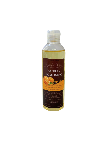 MASÁŽNÍ OLEJ VANILKA POMERANČ 200ml