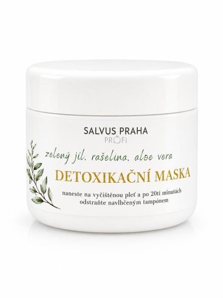DETOXIKAČNÍ MASKA SE ZELENÝM JÍLEM, RAŠELINOU A ALOE VERA