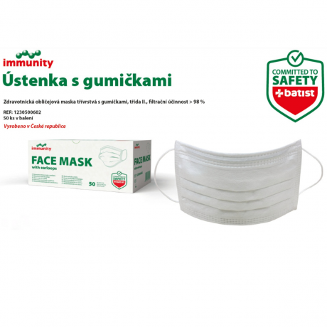 ÚSTENKY S GUMIČKAMI VYROBENY V ČR 50ks
