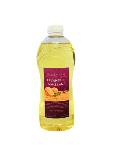 MASÁŽNÍ OLEJ LEVANDULE A POMERANČ 500ml