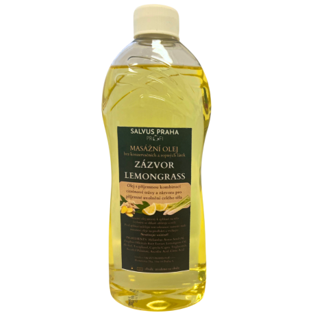 MASÁŽNÍ OLEJ ZÁZVOR LEMONGRASS 500 ml