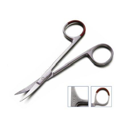 NŮŽKY ZAHNUTÉ OSTRÉ STERILNÍ IRIS 9 cm